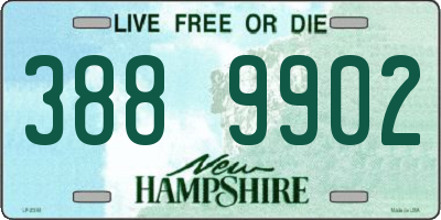 NH license plate 3889902