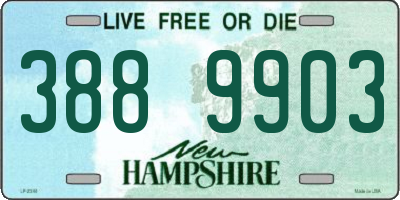 NH license plate 3889903