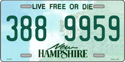 NH license plate 3889959