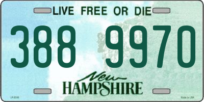 NH license plate 3889970
