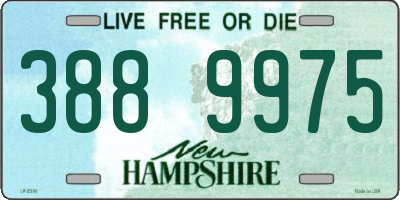 NH license plate 3889975