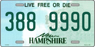 NH license plate 3889990