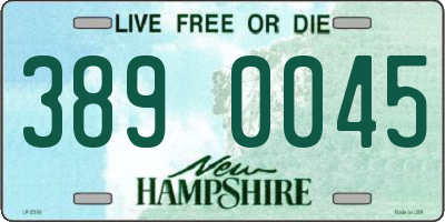 NH license plate 3890045