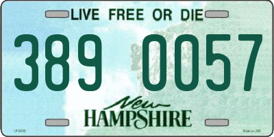 NH license plate 3890057