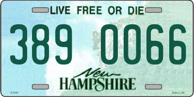 NH license plate 3890066