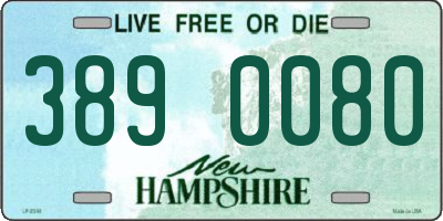 NH license plate 3890080