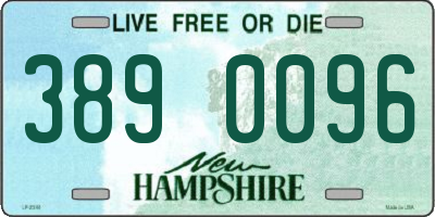 NH license plate 3890096