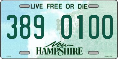 NH license plate 3890100