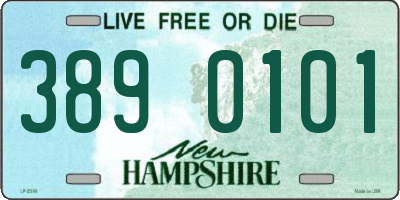 NH license plate 3890101