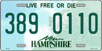 NH license plate 3890110