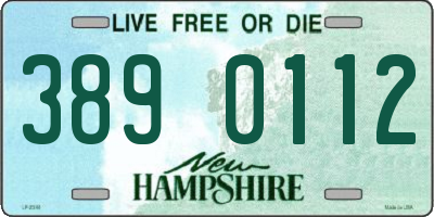NH license plate 3890112
