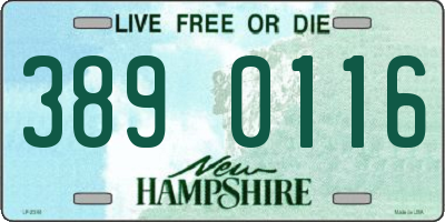 NH license plate 3890116