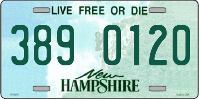 NH license plate 3890120