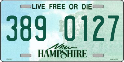 NH license plate 3890127