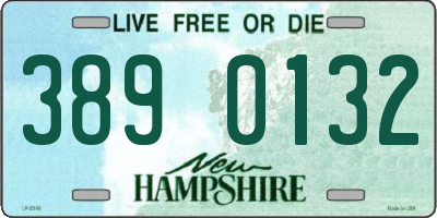 NH license plate 3890132