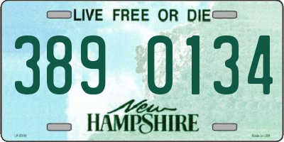 NH license plate 3890134