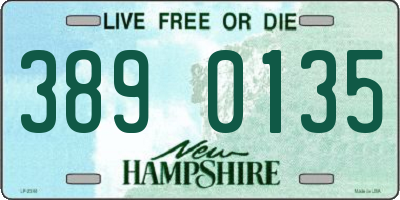 NH license plate 3890135