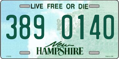 NH license plate 3890140