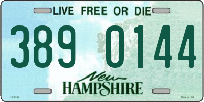 NH license plate 3890144