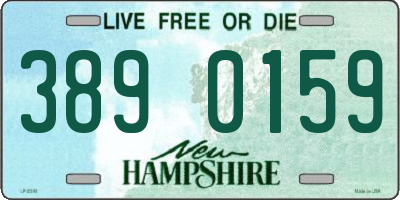 NH license plate 3890159