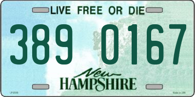 NH license plate 3890167