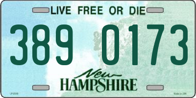 NH license plate 3890173