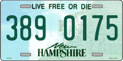 NH license plate 3890175