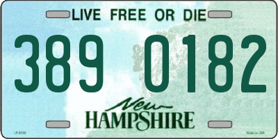 NH license plate 3890182