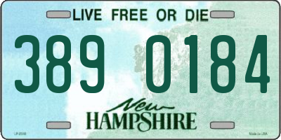 NH license plate 3890184