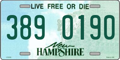 NH license plate 3890190