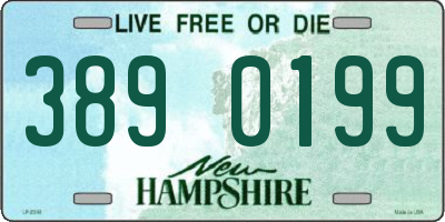 NH license plate 3890199