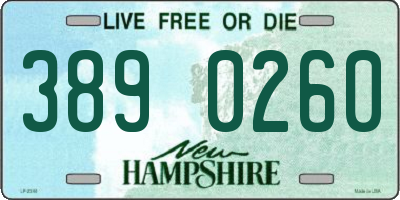 NH license plate 3890260