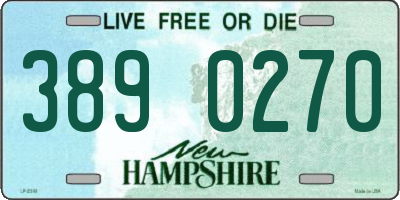 NH license plate 3890270