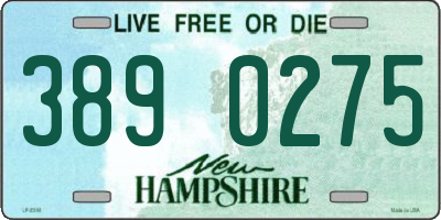 NH license plate 3890275