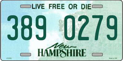 NH license plate 3890279