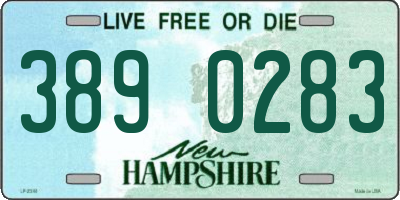 NH license plate 3890283