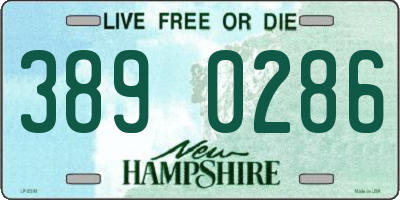 NH license plate 3890286