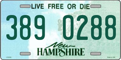 NH license plate 3890288