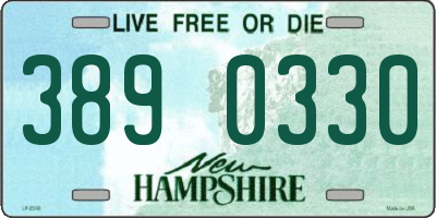 NH license plate 3890330
