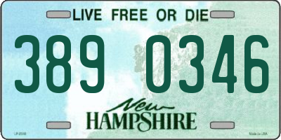 NH license plate 3890346