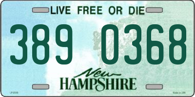 NH license plate 3890368