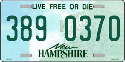 NH license plate 3890370