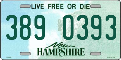 NH license plate 3890393