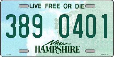 NH license plate 3890401