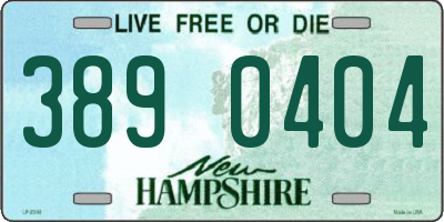 NH license plate 3890404