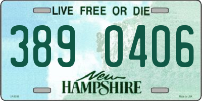 NH license plate 3890406