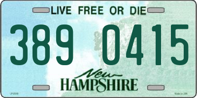 NH license plate 3890415