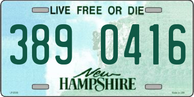 NH license plate 3890416