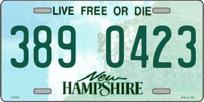 NH license plate 3890423