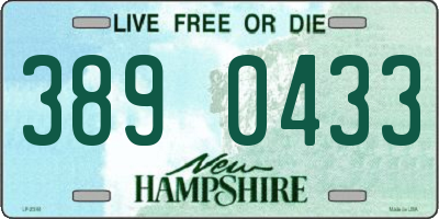 NH license plate 3890433